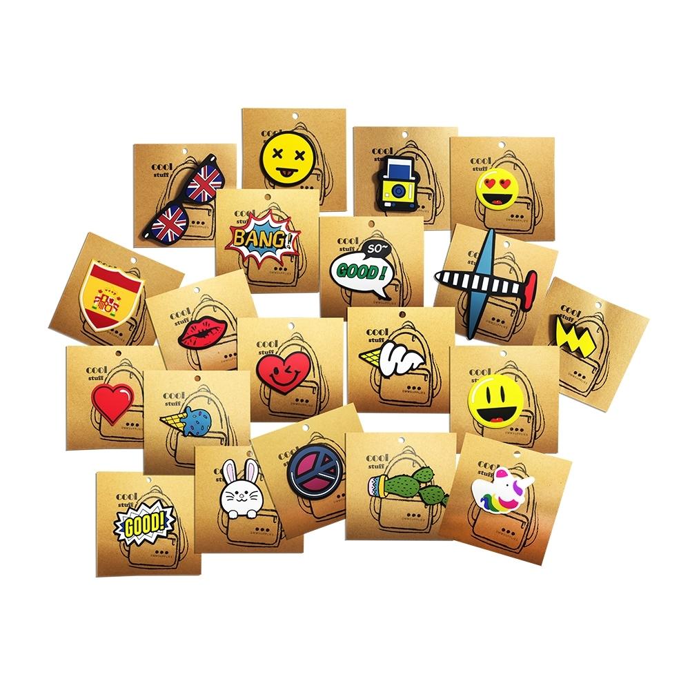 PARCHE SILICONA PARA PERSONALIZAR MOCHILA DISEÑOS SURTIDOS