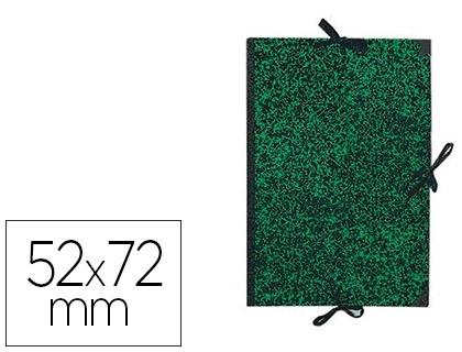CARPETA DIBUJO CANSON CLASSIC 52X72 CM CON LAZOS MARMOL VERDE COD 150148