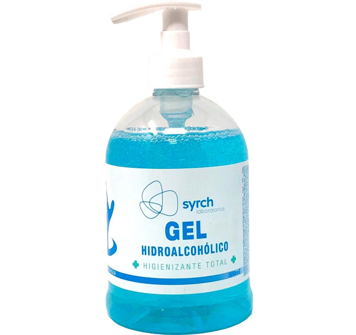 GEL HIDROALCOHOLICO HIGIENIZANTE PARA MANOS LIMPIA Y DESINFECTA SIN NECESIDAD DE ACLARADO CON DOSIFICADOR 500 ML
