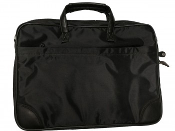CARTERA PORTADOCUMENTOS NYLON NEGRA CON CORREA Y DPTOS INTERIORES PB-9797A