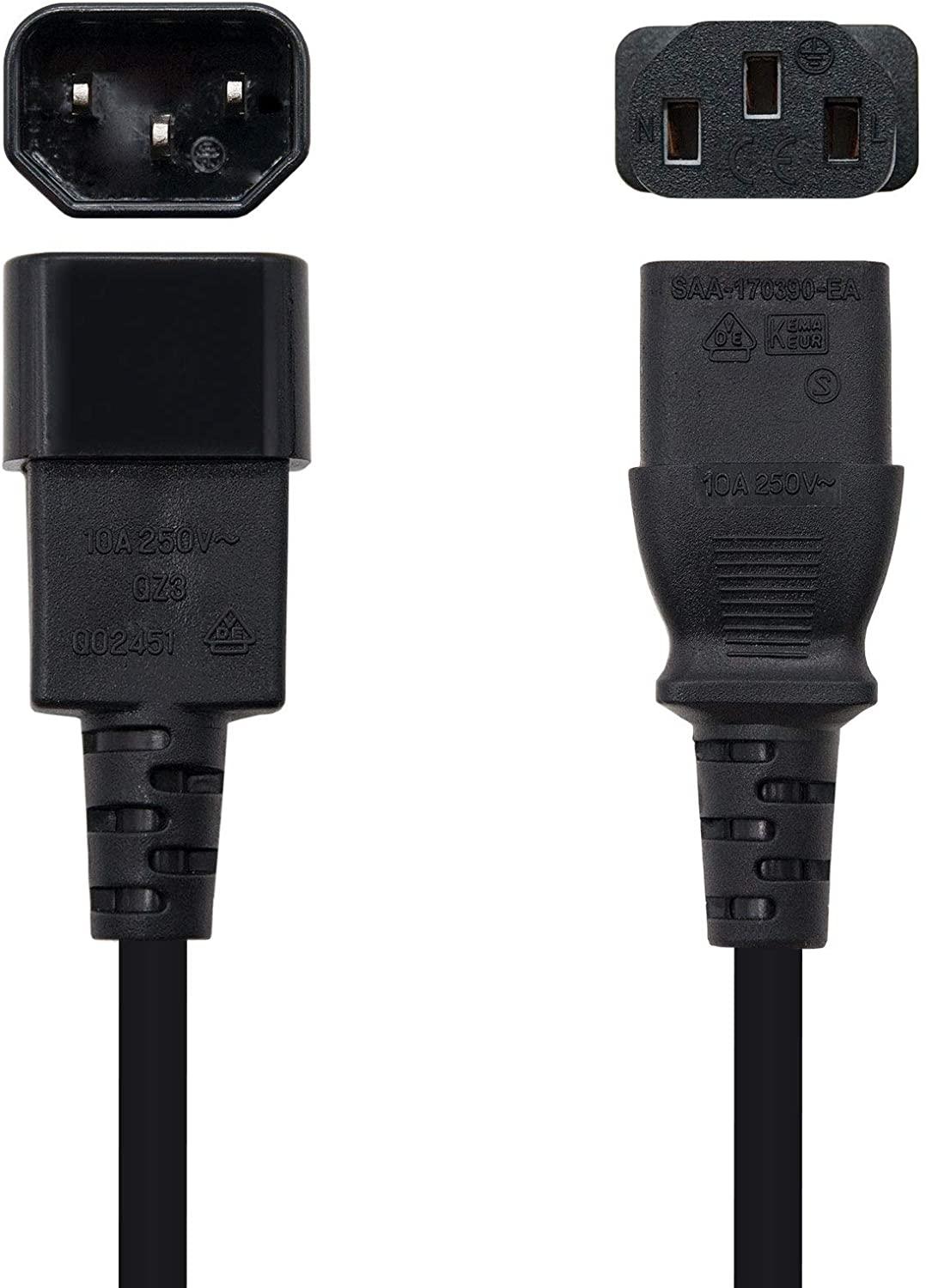 NANOCABLE - CABLE ALIMENTACION CPU C13/H-C14M 1,5M