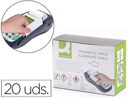 TARJETA LIMPIADORA Q-CONNECT DE BANDA MAGNETICA CAJA DE 20 UNIDADES COD 59102