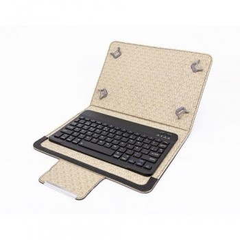 TALIUS - FUNDA PARA TABLET 10.1" CON TECLADO - BLUETOOTH - NEGRO ALUMINIO
