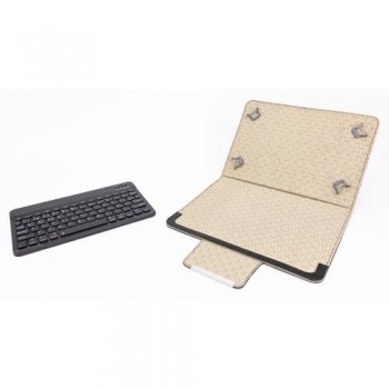 TALIUS - FUNDA PARA TABLET 10.1" CON TECLADO - BLUETOOTH - NEGRO ALUMINIO
