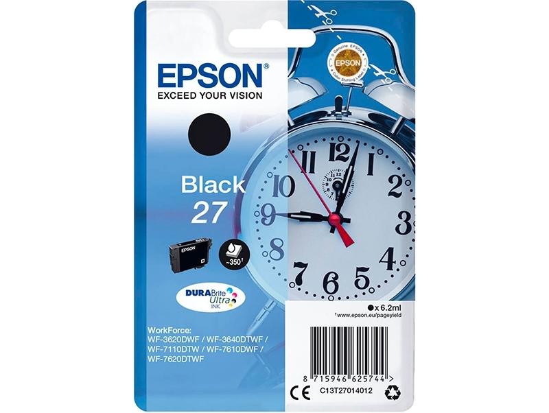 CARTUCHO EPSON NEGRO Nº 27 C13T27014012 - 6,2 ML