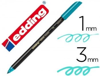 ROTULADOR EDDING 1200 VERDE METALIZADO Nº 74