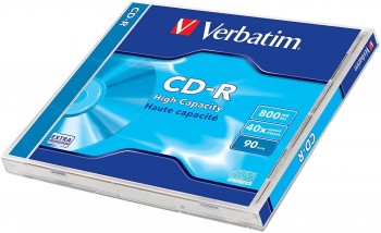 PACK 10 CD-R VERBATIM 800MB 40X JEWEL CASE 10 HIGH CAPACITY