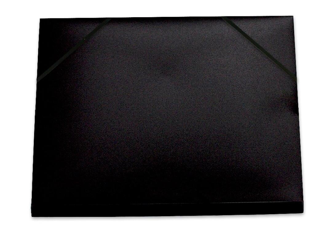 CARPETA YES PORTADOCUMENTOS SOLAPAS POLIPROPILENO DIN A3 NEGRO OPACO LOMO FLEXIBLE