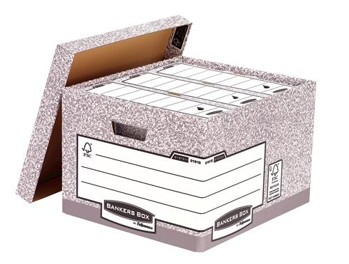 CONTENEDOR DE ARCHIVOS FELLOWES BANKERS BOX MEDIDAS INTERIOR 380X287X430 COLOR GRIS