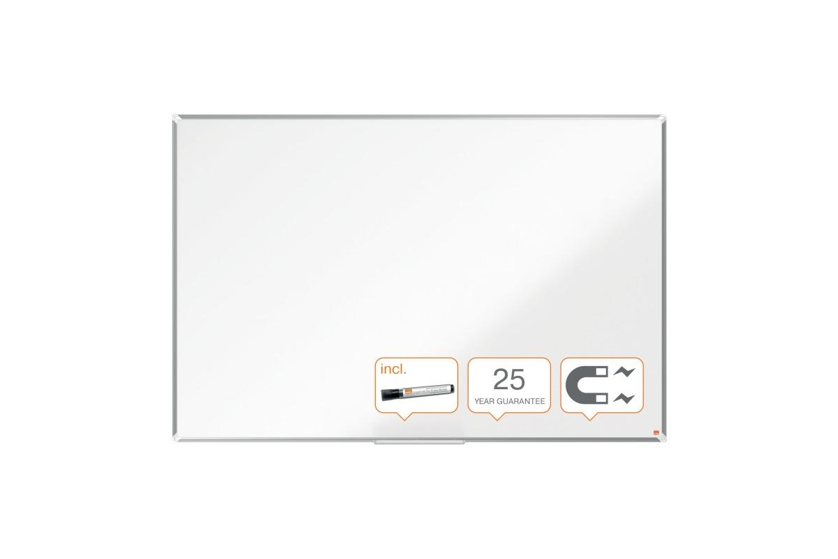 PIZARRA BLANCA MAGNETICA NOBO PREMIUM PLUS VITRIFICADA MARCO ALUMINIO 120X180CM