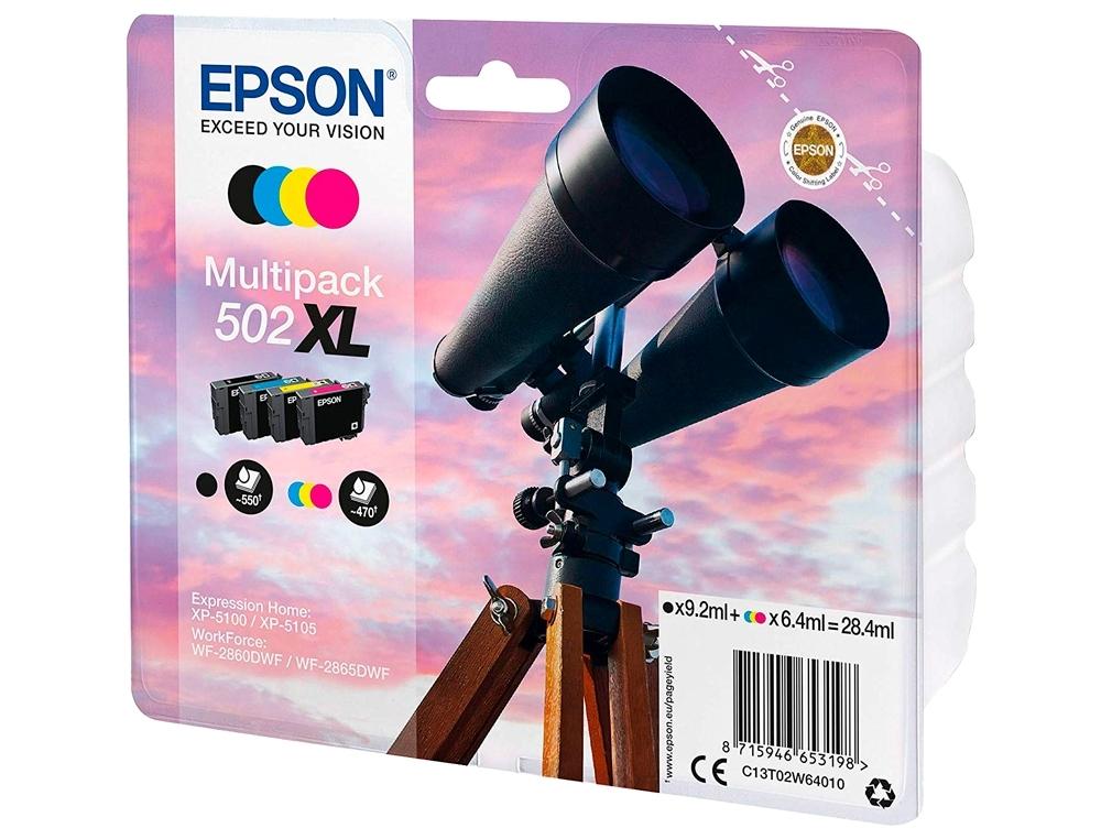 MULTIPACK EPSON 502XL 4 COLORES
