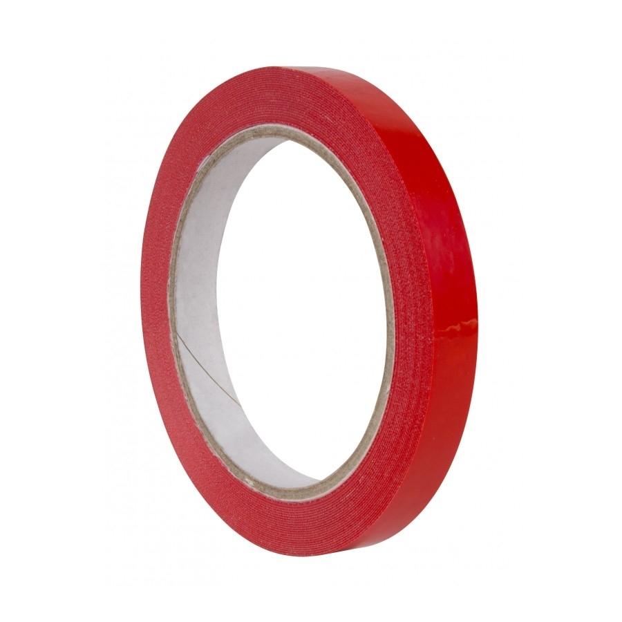 CINTA ADHESIVA CIERRA BOLSAS PVC 12 MM X 66 M COLOR ROJO APLI REF 16998