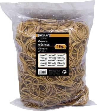 BOLSA GOMAS ELASTICAS 1 KG Nº 12 INGRAF