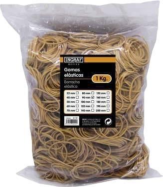 BOLSA GOMAS ELASTICAS 1 KG Nº 4 INGRAF