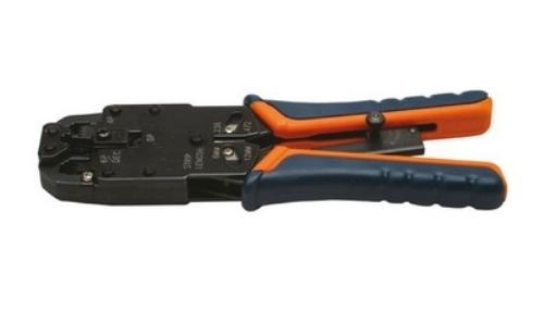 TENAZA METALICA DE CARRACA PARA CRIMPAR NANOCABLE RJ10/RJ11/RJ12/RJ45