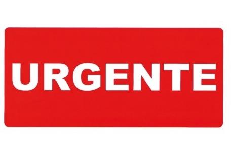 ROLLO 1.000 ETIQUETAS ADHESIVAS ENVIO URGENTE 13X40 MM INETA