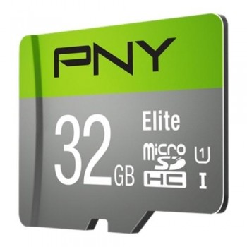 PNY - TARJETA MICROSD 32GB ELITE + ADAPTADOR - CLASE 10 - 100MBPS/LECTURA
