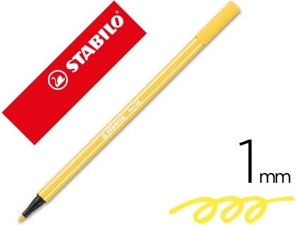 ROTULADOR STABILO ACUARELABLE PEN 68 AMARILLO 1 MM
