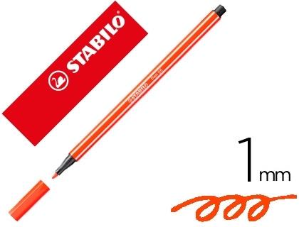 ROTULADOR STABILO ACUARELABLE PEN 68 BERMELLON 1 MM