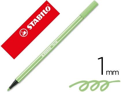 ROTULADOR STABILO ACUARELABLE PEN 68 VERDE HIELO 1 MM