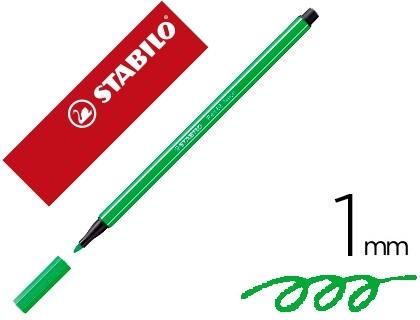 ROTULADOR STABILO ACUARELABLE PEN 68 VERDE NEON 1 MM