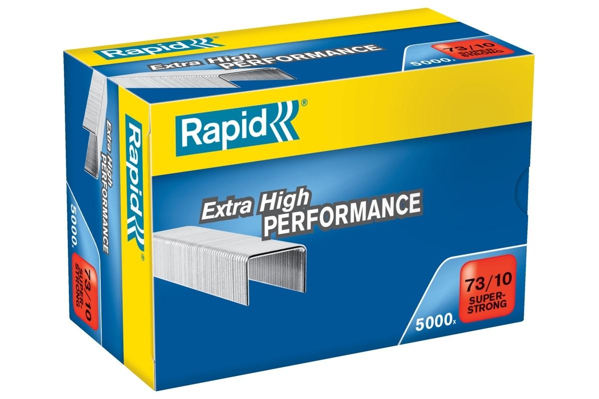CAJA 5.000 GRAPAS RAPID 73/10 SUPER STRONG GALVANIZADAS