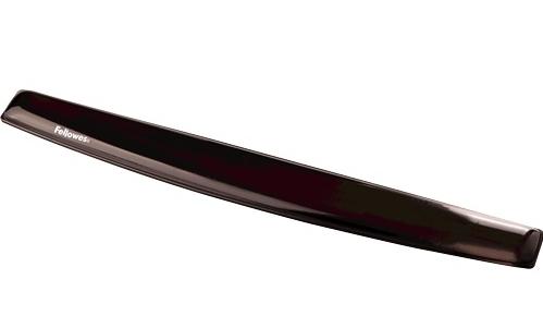 REPOSAMUÑECAS PARA TECLADO GEL CRYSTAL FELLOWES NEGRO