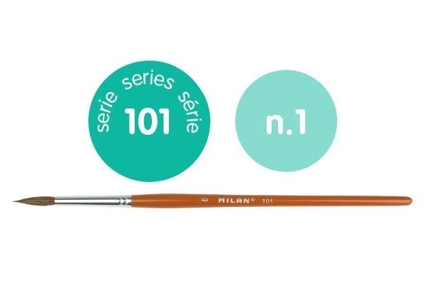 PINCEL ESCOLAR REDONDO SERIE 101 Nº 1 MILAN