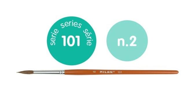 PINCEL ESCOLAR REDONDO SERIE 101 Nº 2 MILAN