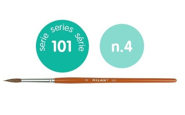 PINCEL ESCOLAR REDONDO SERIE 101 Nº 4 MILAN