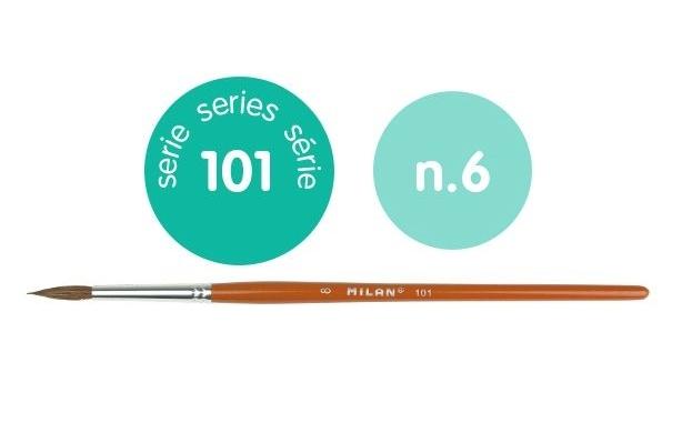 PINCEL ESCOLAR REDONDO SERIE 101 Nº 6 MILAN