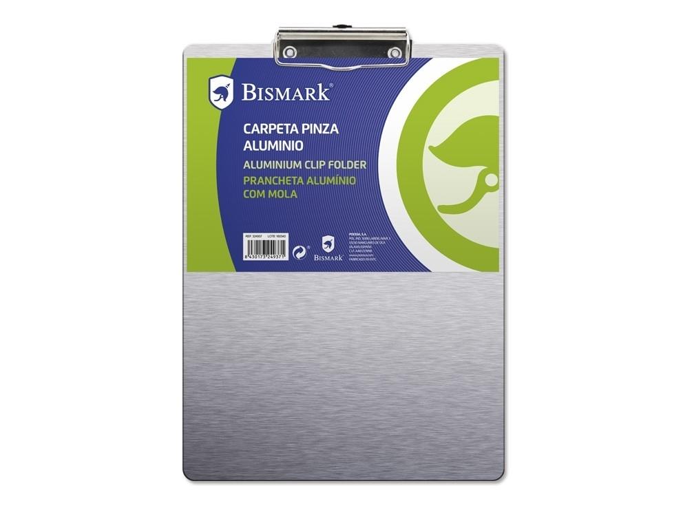 CARPETA ALUMINIO CON PINZA TAMAÑO FOLIO BISMARK
