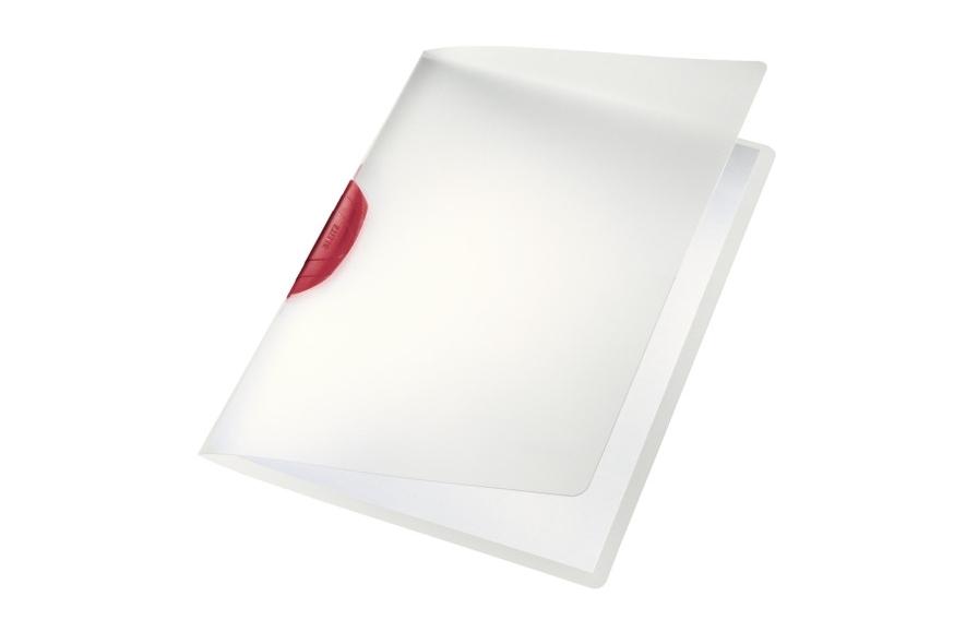 DOSSIER PRESENTACION PINZA GIRATORIA LEITZ CLASSIC POLIPROPILENO RIGIDO DIN A4 CLIP ROJO