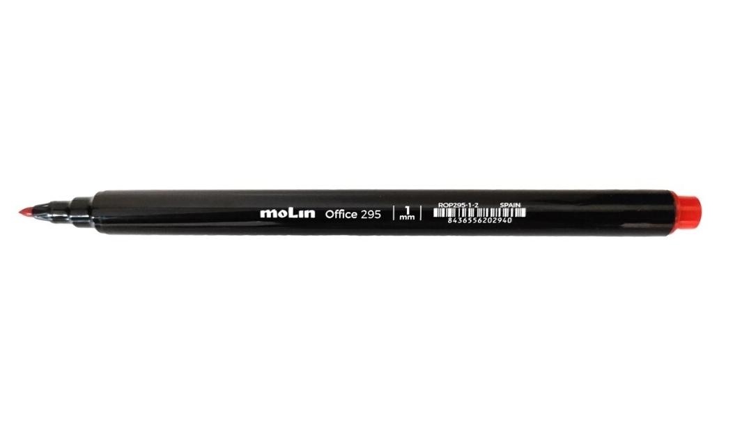 ROTULADOR BASE AGUA MOLIN OFFICE 295 1 MM ROJO