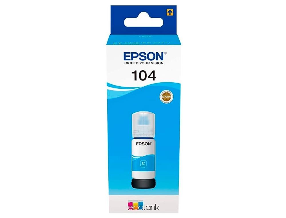 CARTUCHO EPSON ECOTANK 104 CYAN - BOTE 65 ML