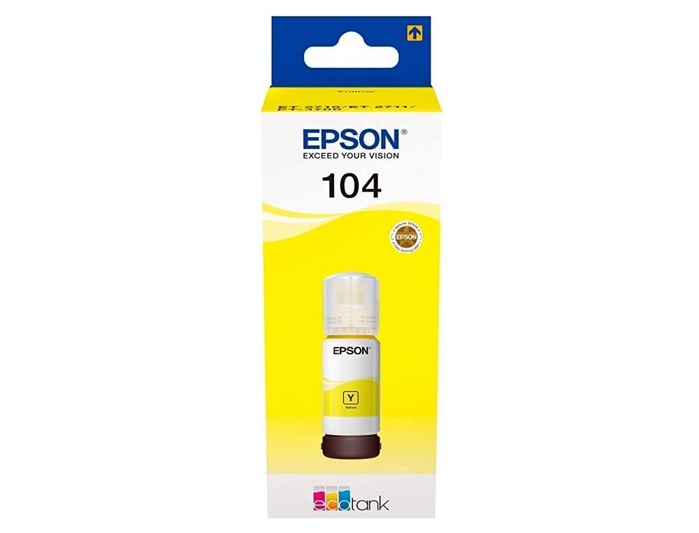 CARTUCHO EPSON ECOTANK 104 AMARILLO - BOTE 65 ML