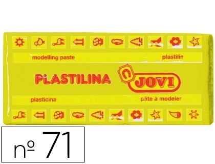 PLASTILINA JOVI 71 AMARILLO OSCURO -UNIDAD -TAMAÑO MEDIANO COD 22142