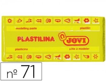 PLASTILINA JOVI 71 AMARILLO OSCURO -UNIDAD -TAMAÑO MEDIANO COD 22142