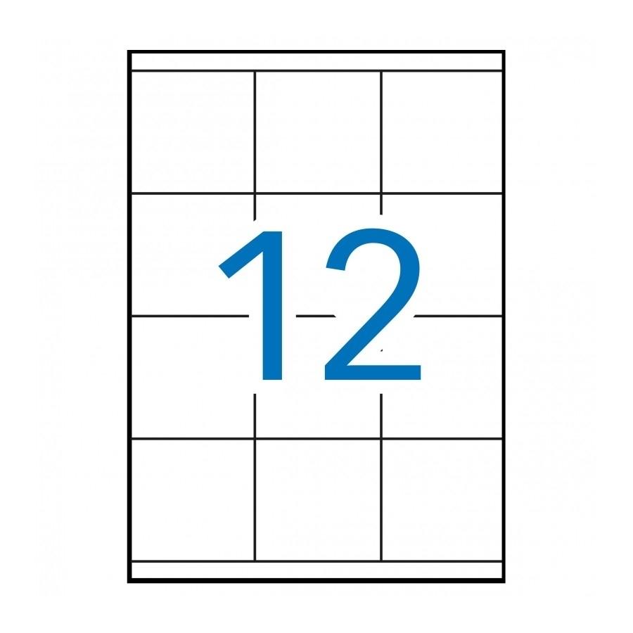 CAJA 100 H. ETIQUETAS BLANCAS ILC 70,0 X 67,7 APLI RF 1290