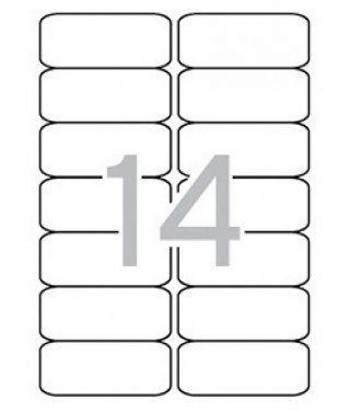 CAJA 100 H. ETIQUETAS BLANCAS ILC 99,1 X 38,1 APLI RF 2419