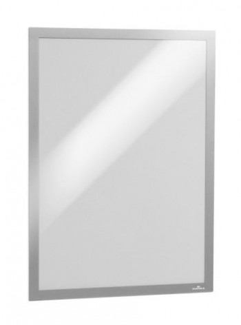 PACK DE 2 MARCOS PORTA ANUNCIOS DURABLE DURAFRAME MAGNETICO DIN A3 COLOR PLATA