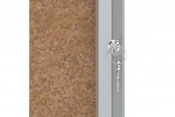 VITRINA NOBO PREMIUM PLUS DE INTERIOR 9 X A4 HOJAS FONDO CORCHO