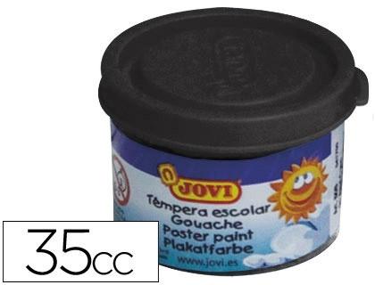 PACK 5 BOTES TEMPERA JOVI 35 ML COLOR NEGRO