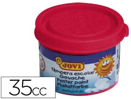 PACK 5 BOTES TEMPERA JOVI 35 ML COLOR ROJO BERMELLON