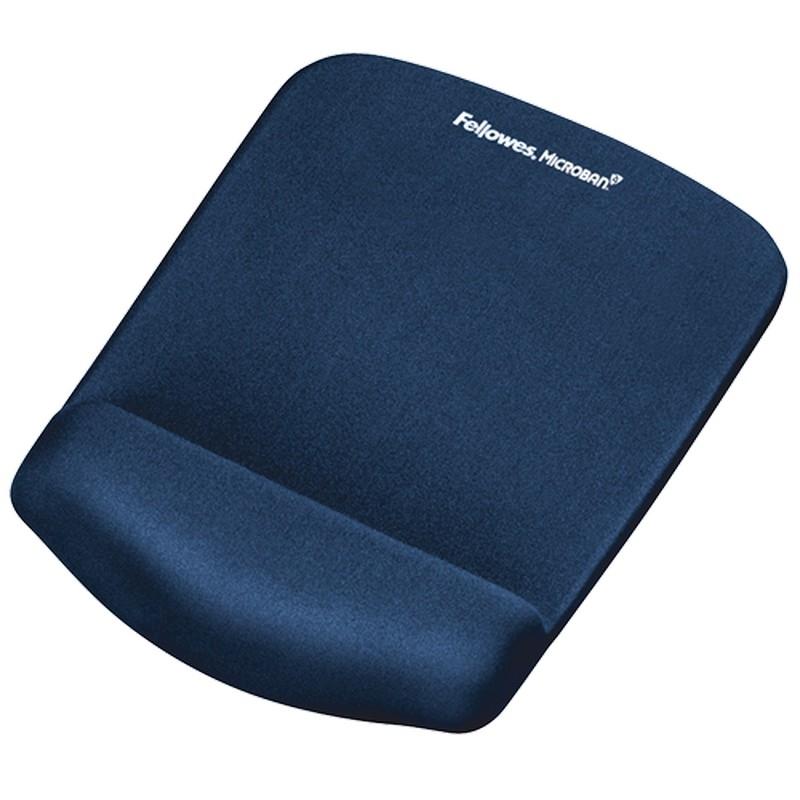ALFOMBRILLA CON REPOSAMUÑECAS PLUSH TOUCH FOAM AZUL FELLOWES 9287302