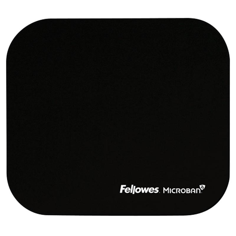 ALFOMBRILLA PARA RATON FELLOWES ANTIBACTERIAS MICROBAN NEGRO