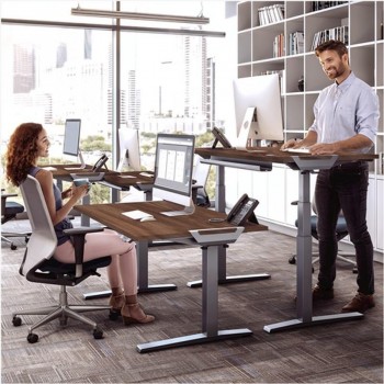TABLERO PARA MESA REGULABLE EN ALTURA NOGAL 180X80CM FELLOWES