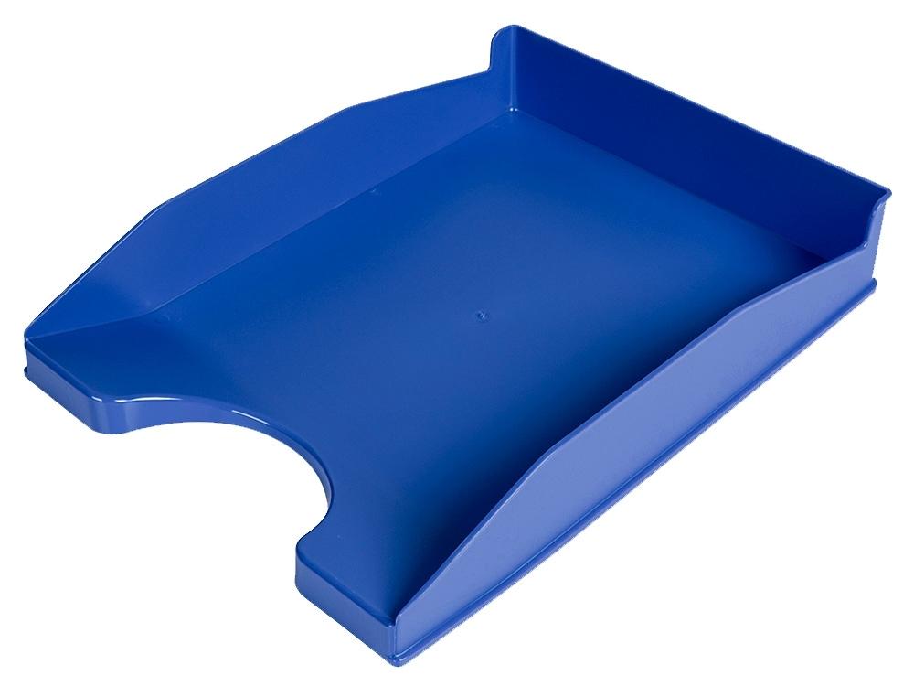 BANDEJA SOBREMESA PLASTICO Q-CONNECT AZUL OPACO 240X70X340 MM COD 36179