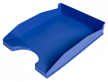 BANDEJA SOBREMESA PLASTICO Q-CONNECT AZUL OPACO 240X70X340 MM COD 36179