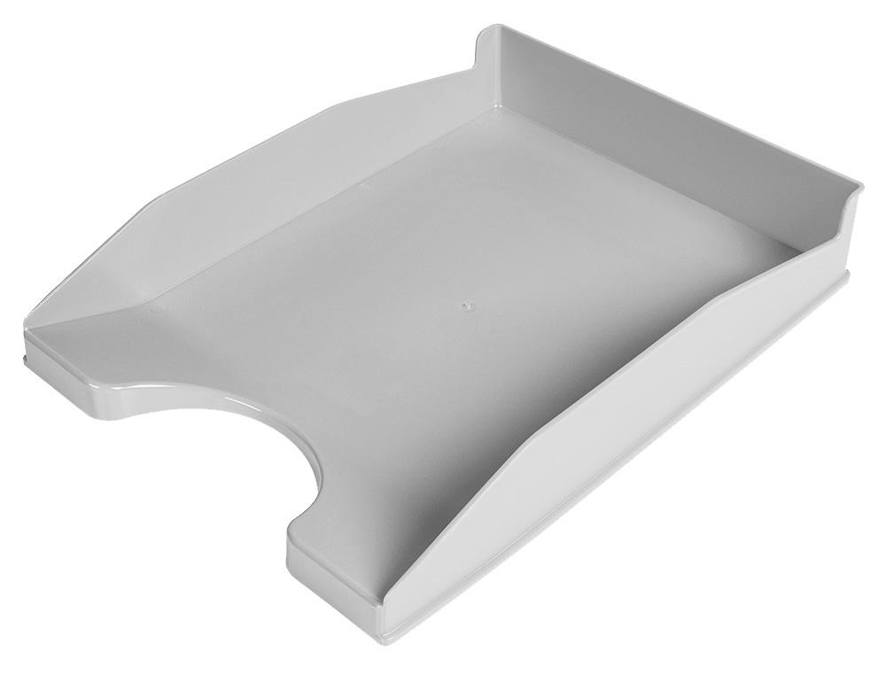 BANDEJA SOBREMESA PLASTICO Q-CONNECT GRIS OPACO 240X70X340 MM COD 36181
